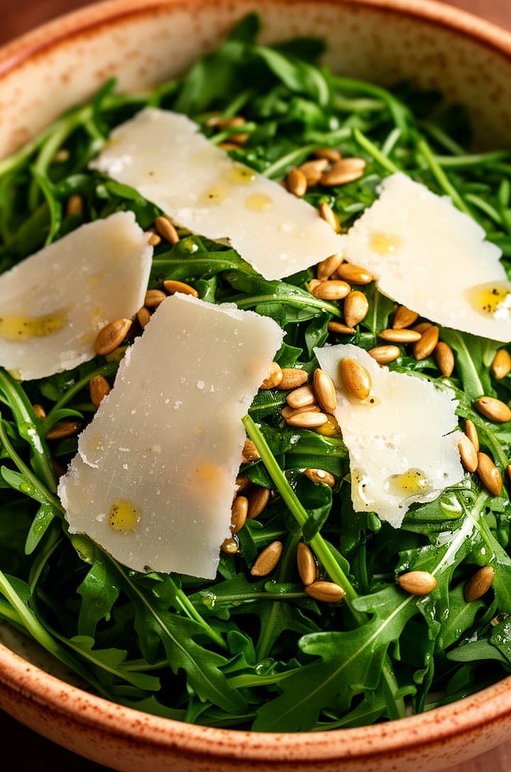 Simple Arugula Salad with Lemon Balsamic Dressing