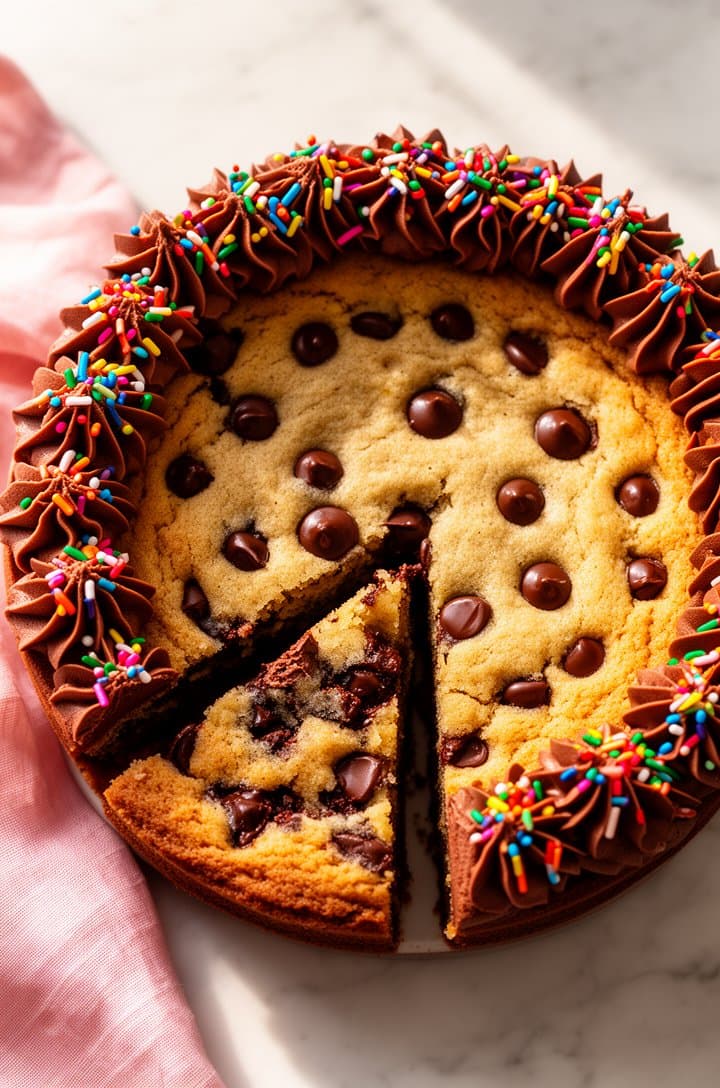 Chocolate Chip Cookie Cake