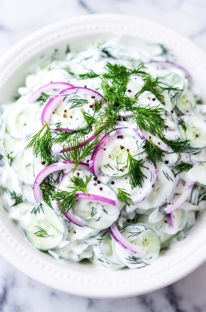 Creamy Cucumber Salad