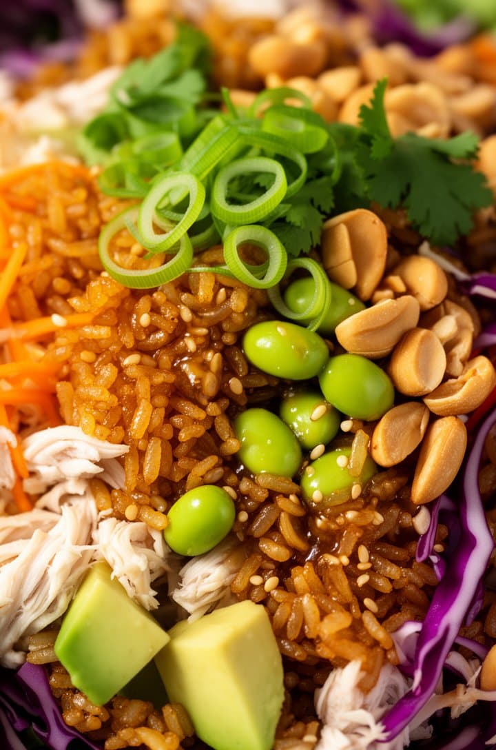 Crispy Rice Salad with Chicken