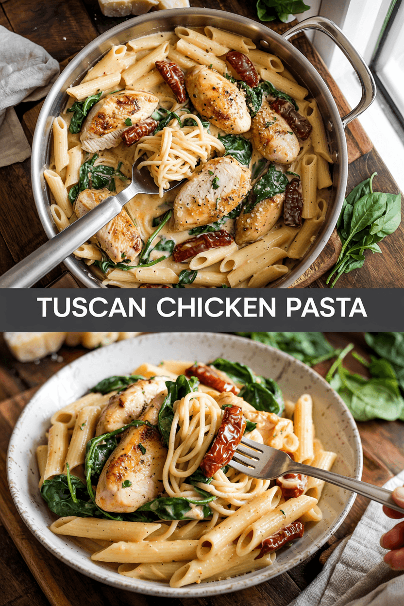 tuscan chicken pasta recipe