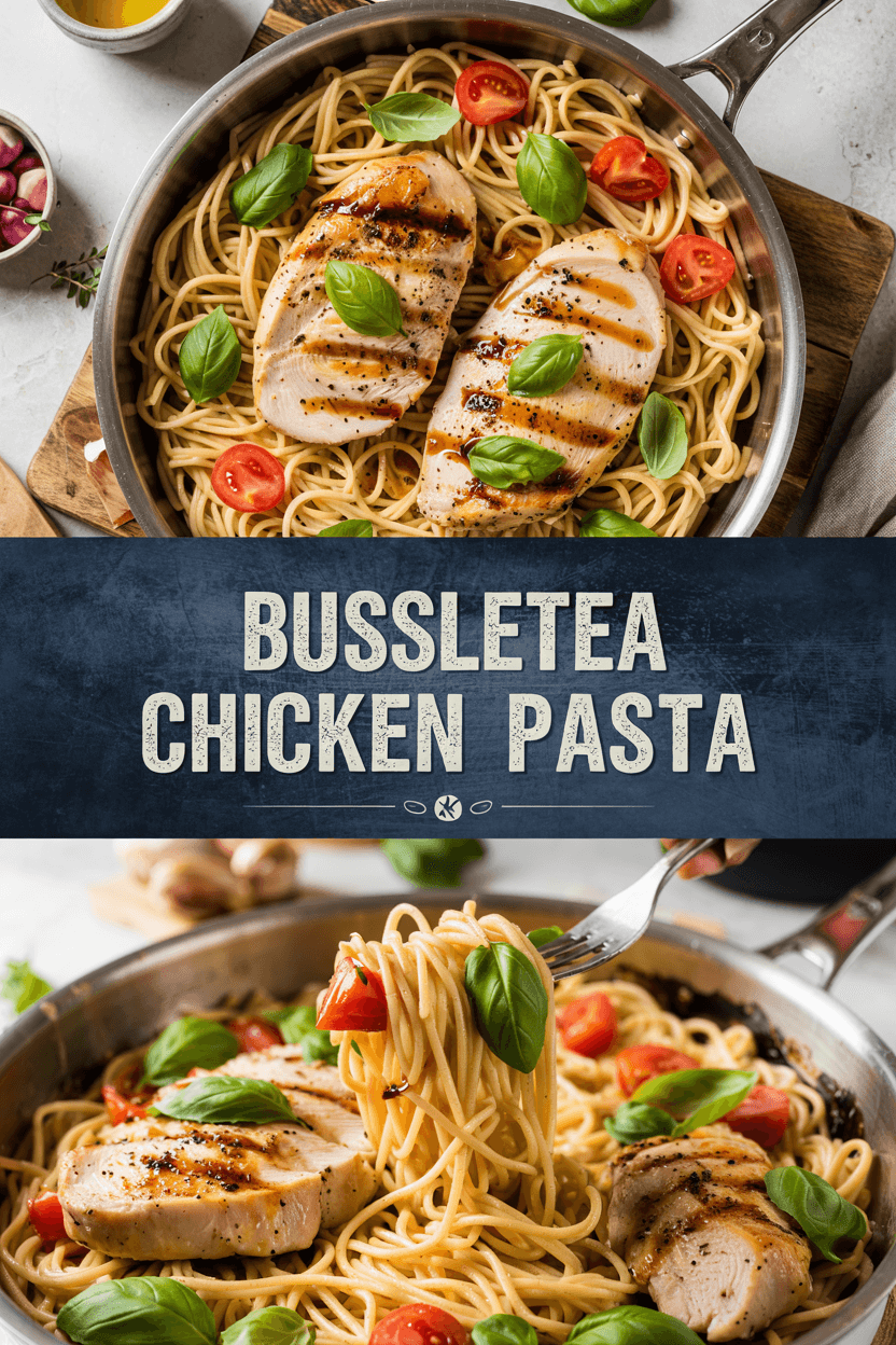 bruschetta chicken pasta recipe