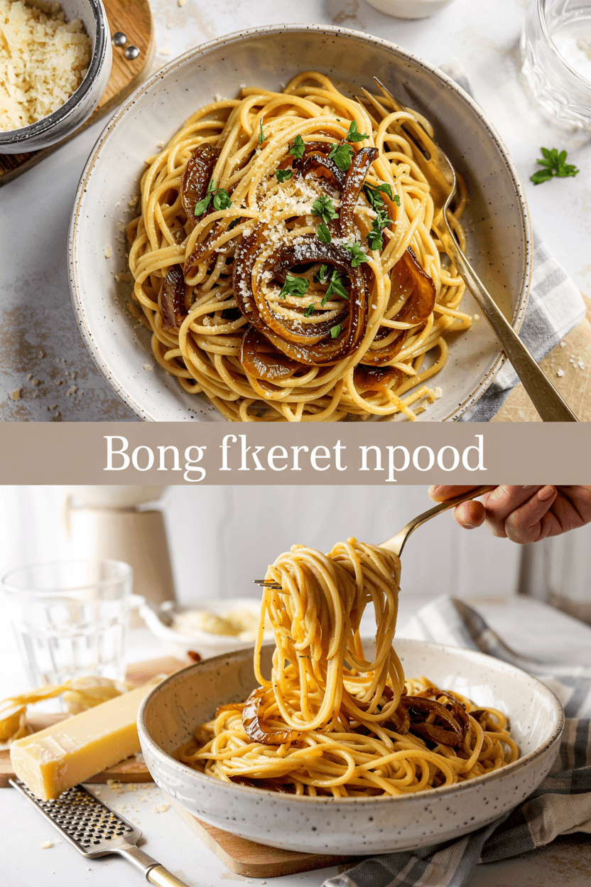 caramelized onion pasta recipe