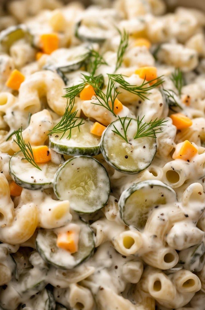 dill pickle pasta salad recipe