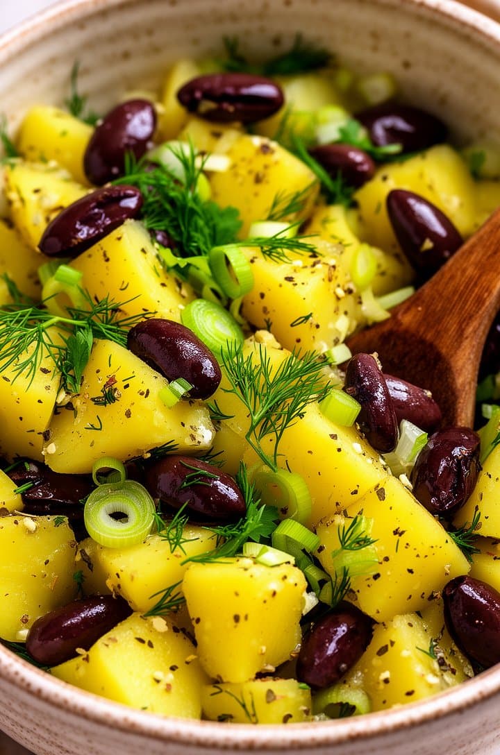 Greek Potato Salad (No Mayo!)