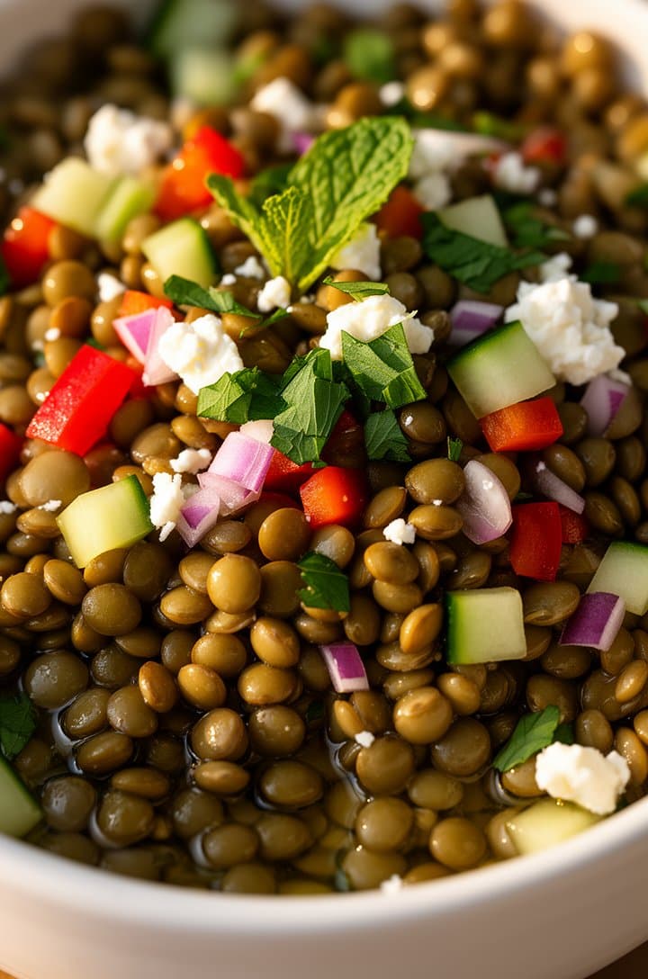Lentil Salad with Lemon Vinaigrette