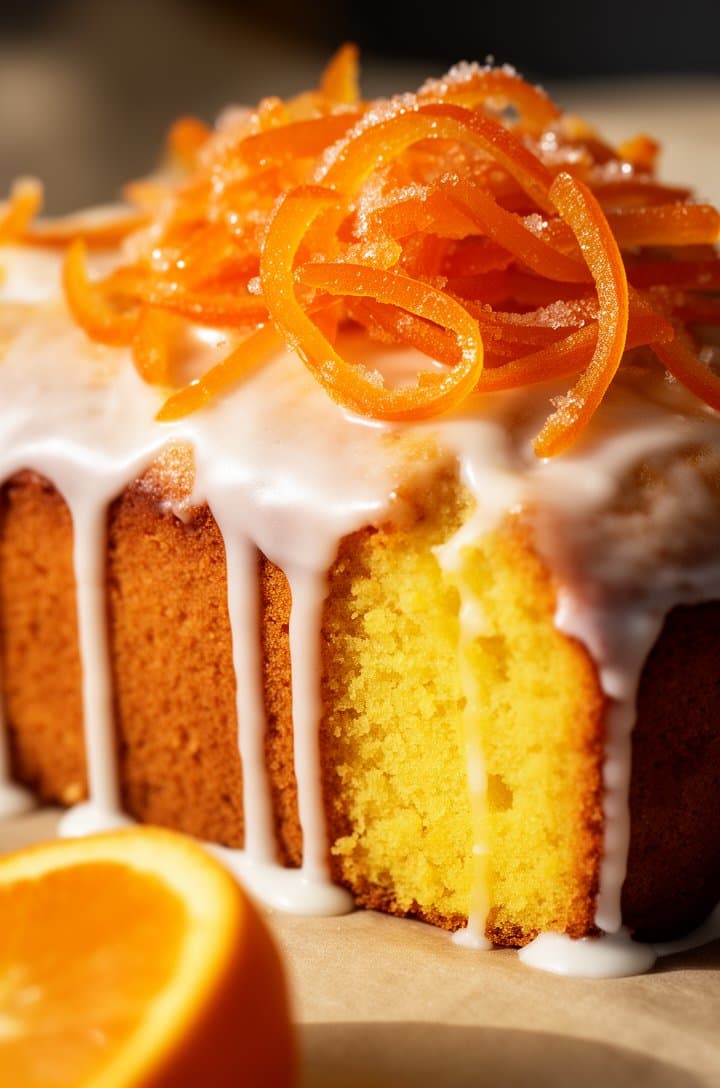 Orange Olive Oil Cake with Citrus Glaze
